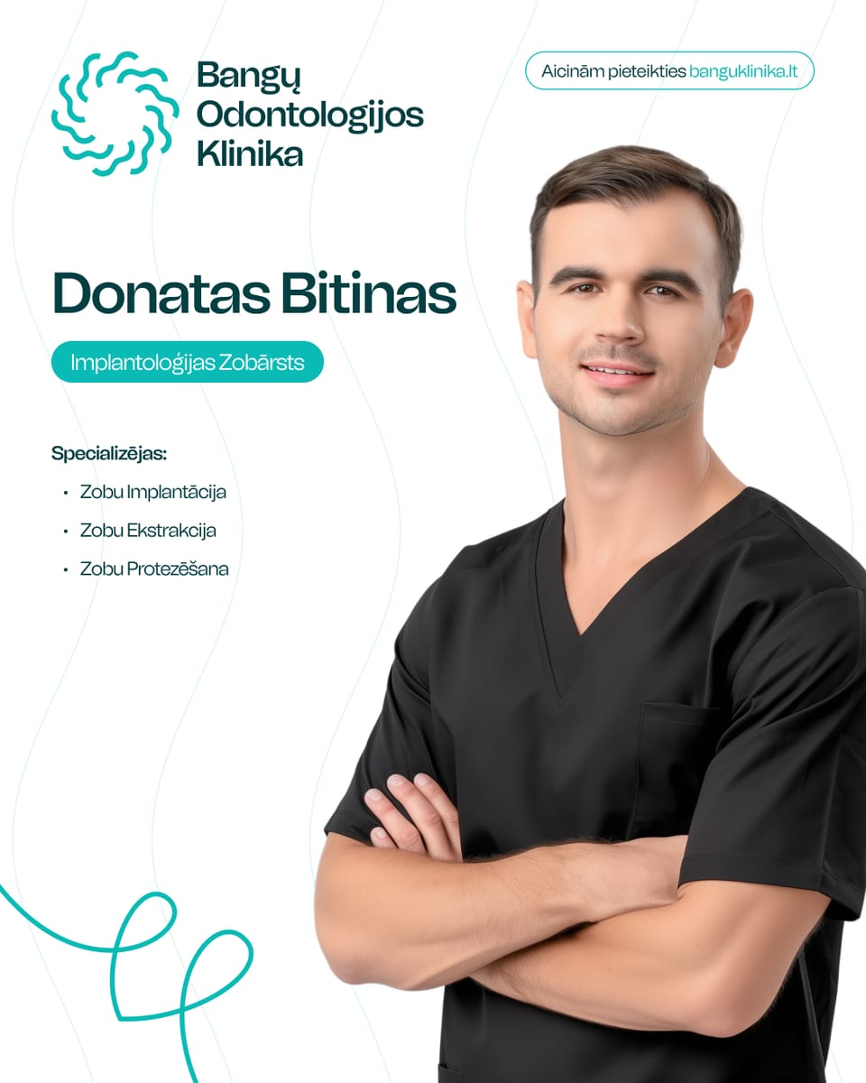 Donatas Bitinas — protezējošs ārsts Bangų klīnikā